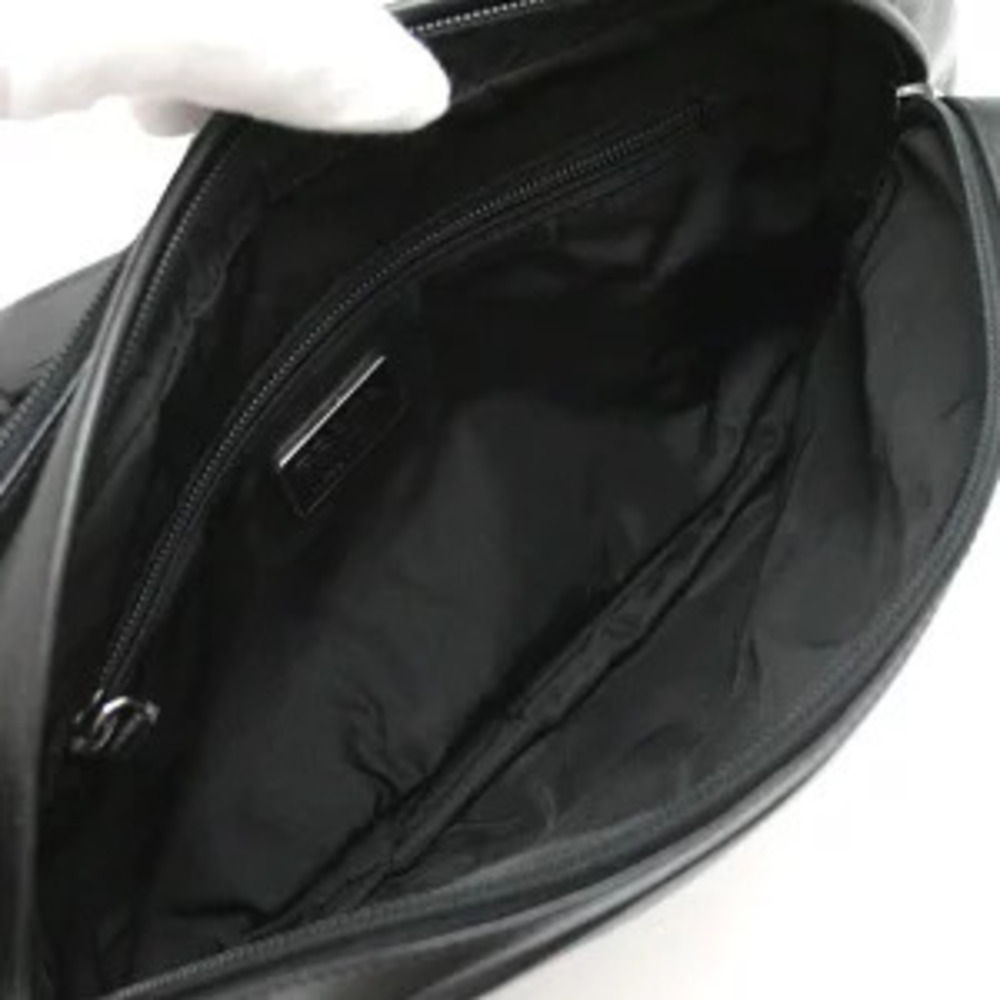 Prada Body Bum Crossbody Belt Bag Shoulder Lamb Leather Black - Picture 6 of 6